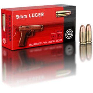 Geco 9mm Luger 8,0g Vollmantel 50 Stück
