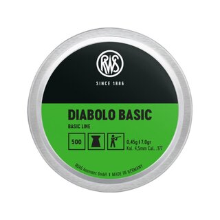RWS Diabaolo Basic 4,5mm 0,45g 500 St.