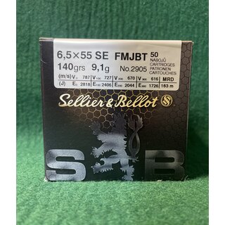 Sellier&Bellot 6,5x55 SE 9,1g FMJBT