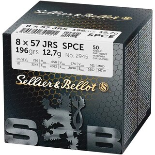 Sellier&Bellot 8x57 JRS SPCE 196grs 12,7g 50